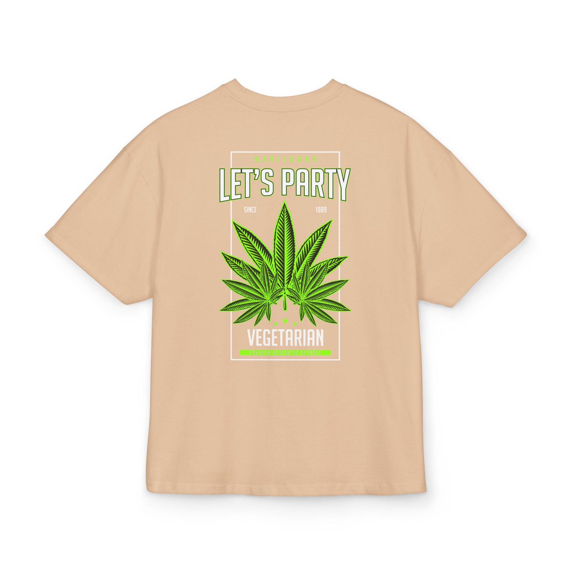 T-shirt unisexe « Let's Party » - Tenue décontractée et amusante pour les végétariens, idéale pour les fêtes et les festivals, cadeau idéal pour les amis